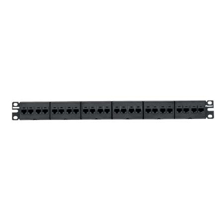 Panduit 24-PORT PANEL KIT 110-MOD 8W8P, T568A/B CAT5 SNAP IN MINI-COM CPPK24BLY
